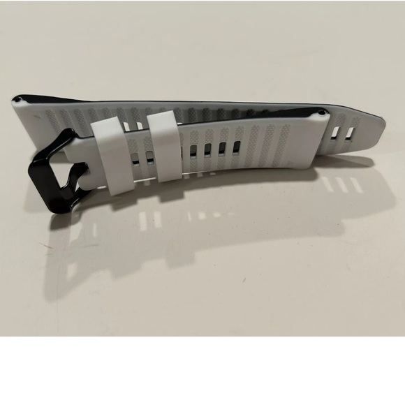 Watch Band 25mm White w Black Rubber Replacement 4 Nixon 51-30 Strap Garmin NEW! - Picture 11 of 12
